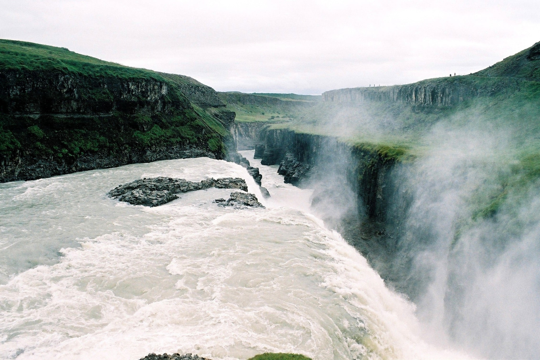 waterfall, waterfall, landscape, nature, mist