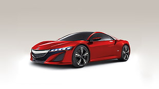 red Acura NSX, Nissan, Acura NSX, car, vehicle HD wallpaper