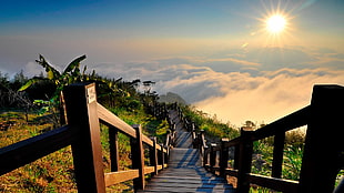 mountains, clouds, sky, landscape