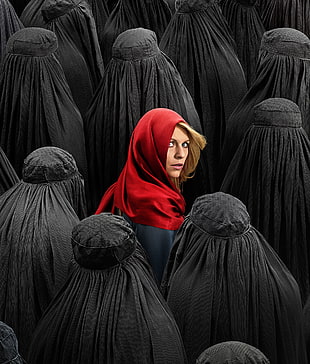 photo of woman wearing red headscarf 3D wallpaper HD wallpaper