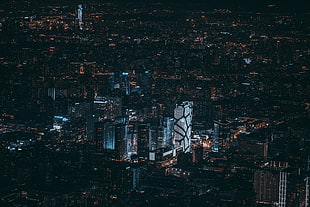 high-rise buildings, Beijing, China, Night city HD wallpaper