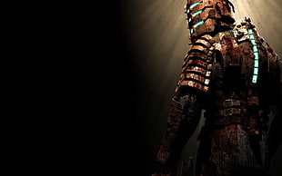 man wearing armor digital wallpaper, Dead Space, Isaac Clarke, video games HD wallpaper