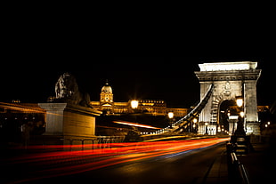 timelapse photography of bridge HD wallpaper