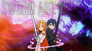 Sword Art Online digital wallpaper, Sword Art Online, Kirigaya Kazuto, Yuuki Asuna HD wallpaper