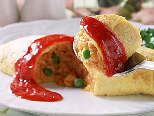 close up photo of cooked food on spoon