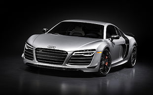 gray Audi sports car