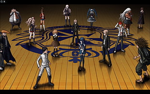 anime characters in school ground, Danganronpa, anime HD wallpaper