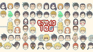 assorted anime character illustration, Mob Psycho 100, anime HD wallpaper