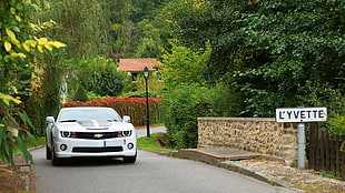 white Chevrolet Camaro, muscle cars, Camaro, Chevrolet Camaro, Chevrolet