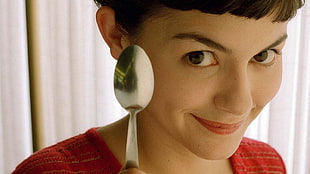 silver spoonb, Audrey Tautou, movies, Amélie Poulain HD wallpaper