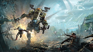game cover, Titanfall, Titanfall 2 HD wallpaper