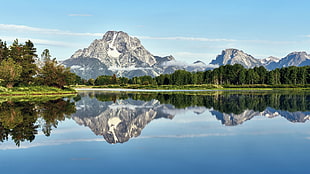 Mountains,  Lake,  Reflection,  Surface of the water HD wallpaper