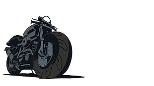 black motorcycle clipart, vector art, motorcycle, Durarara!! HD wallpaper