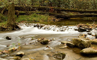 time-lapse photography of river shutter