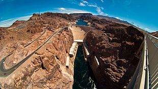 rock formation, landscape, Hoover Dam, USA