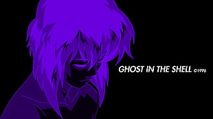 Ghost in the Shell 1996 wallpaper, Ghost in the Shell, anime, purple, Kusanagi Motoko HD wallpaper