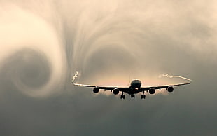 plane landing at the airport HD wallpaper