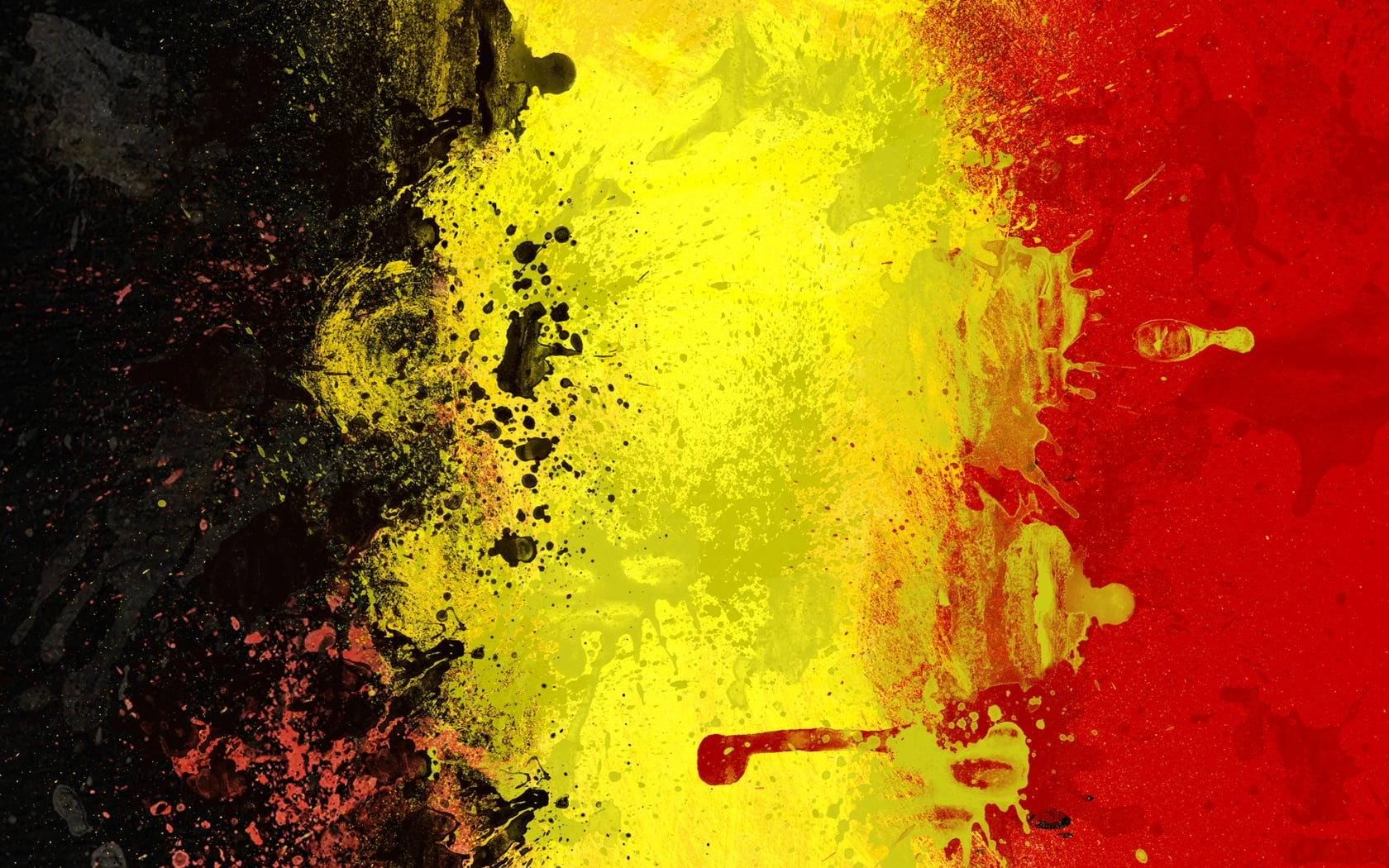 Red, yellow and black abstract painting HD wallpaper | Wallpaper Flare