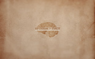 Opinion Fact logo HD wallpaper