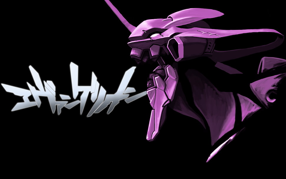 purple Pokemon character digital wallpaper, Neon Genesis Evangelion, EVA Unit 01 HD wallpaper