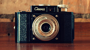 black and silver Cuerva camera, camera, depth of field