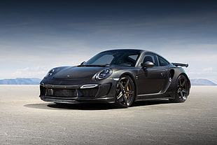 black Porsche 911 HD wallpaper