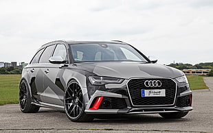 black Audi A4, Schmidt Revolution, Audi, Audi RS6 Avant, car