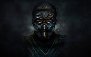 Mortal Kombat Subzero digital wallpaper