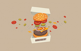 Burgerlogy sticker HD wallpaper