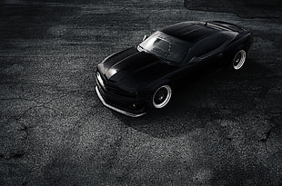 grayscale photography of car HD wallpaper
