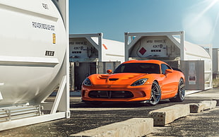 orange Dodge Viper, Dodge, Dodge Viper HD wallpaper