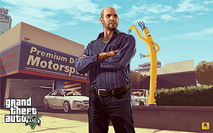 Grand Theft Auto 5 poster, Grand Theft Auto V, Grand Theft Auto, video games HD wallpaper