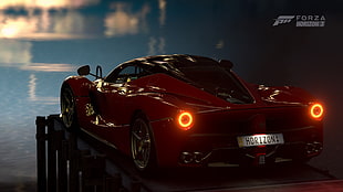 red 5-door hatchback, forza horizon 3, video games, Ferrari HD wallpaper