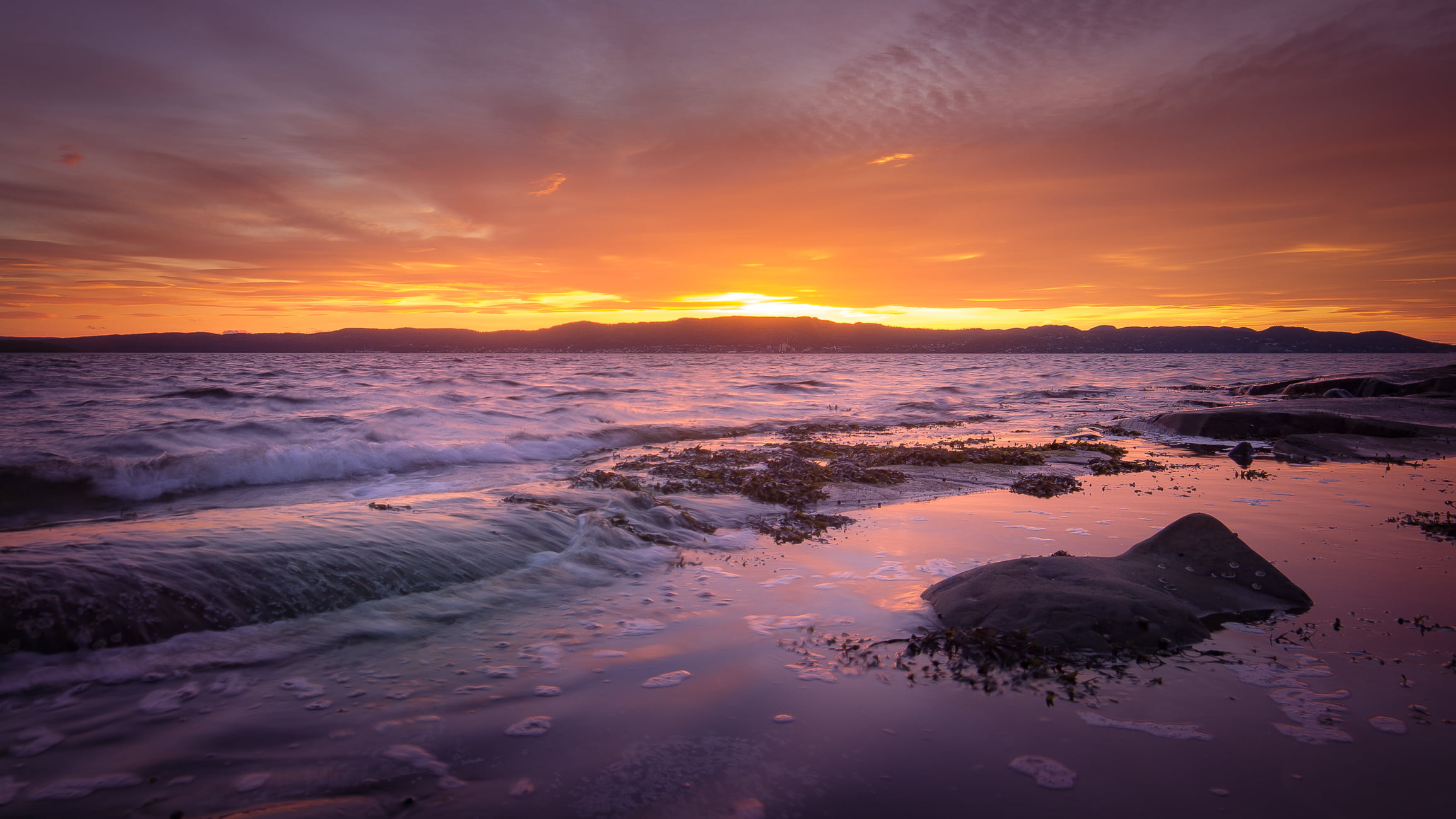 body of water photo during the horizon