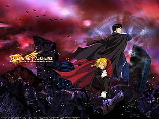 Fullmetal Alchemist digital wallpaper, Full Metal Alchemist, Elric Edward, Roy Mustang, anime HD wallpaper