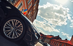 black vehicle, landscape, BMW, BMW Z4, German cars HD wallpaper