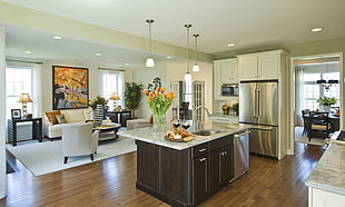 brown kitchen table