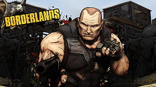 Borderlands game poster, Borderlands, video games HD wallpaper