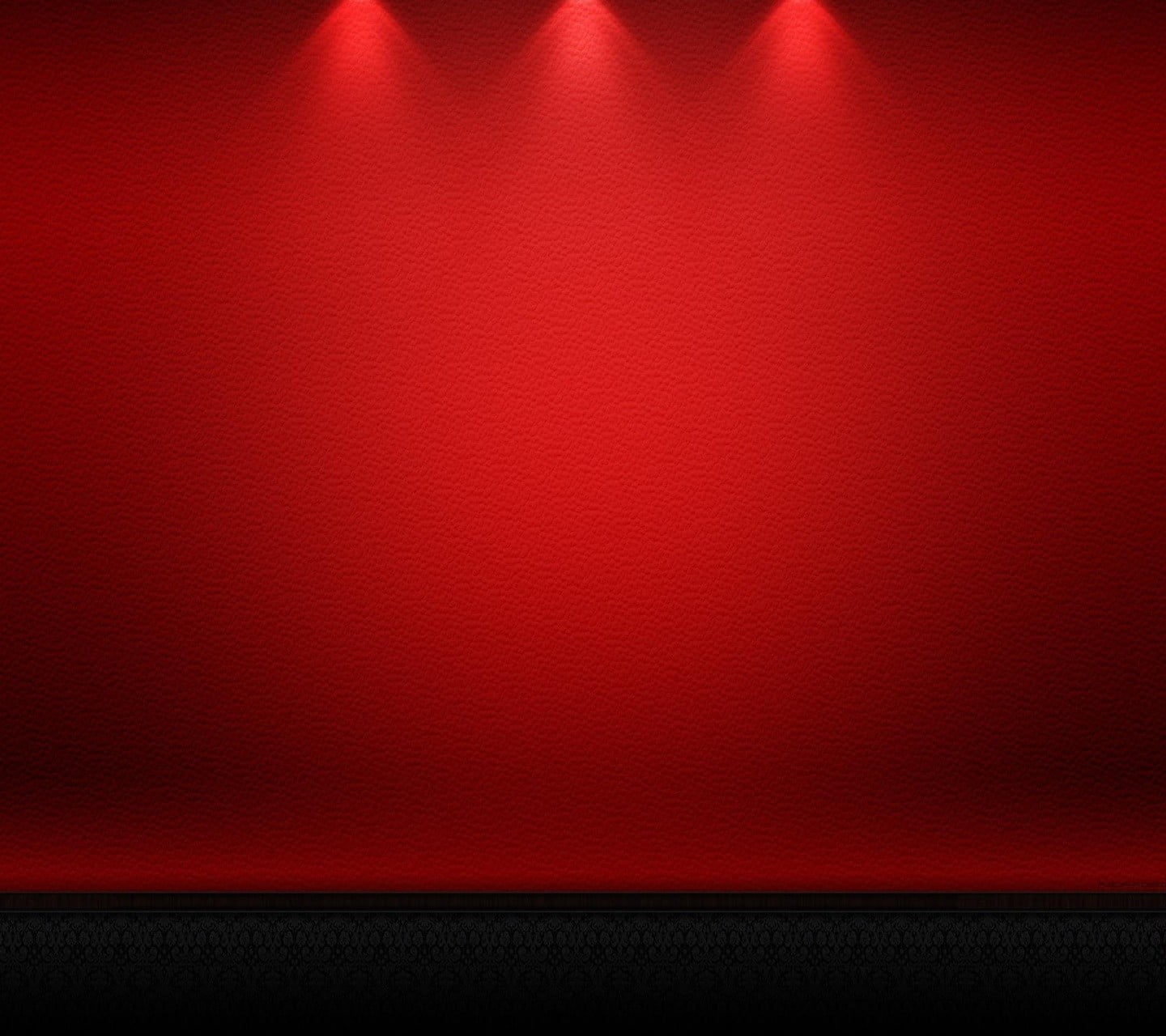 red background stage, leather, simple