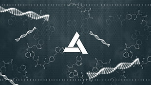 white DNA strips HD wallpaper