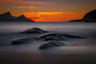 mist covered mountain terrain, norway