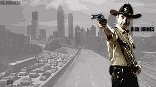 Rick Grimes poster, The Walking Dead, Oscars, Rick Grimes, tv series HD wallpaper