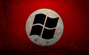 Windows logo, Nazi, logo, Microsoft HD wallpaper