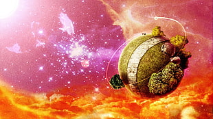 San Guko Kasusama Planet digital wallpaper, Dragon Ball, King Kai's planet HD wallpaper
