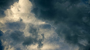 white cloud, digital art, sky, storm HD wallpaper