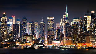 New York City night photos HD wallpaper