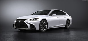 silver Lexus sedan HD wallpaper