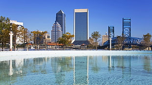 gray concrete building, city, Jacksonville, Florida