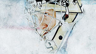 photo of ice hockey player, Pittsburgh Penguins , Hockey, hockey mask, Marc-Andre Fleury HD wallpaper