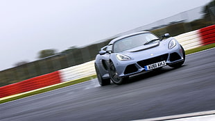 silver sports car, Lotus Exige, car, vehicle, racing